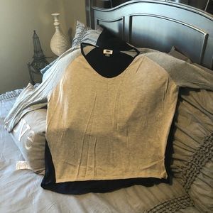 Old navy womens xl tunic sweater -navy/tan